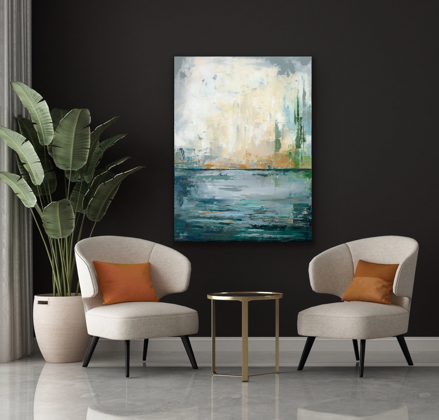 "Abstract: Lake Vibes" - Gallery Quality Print Wall Art