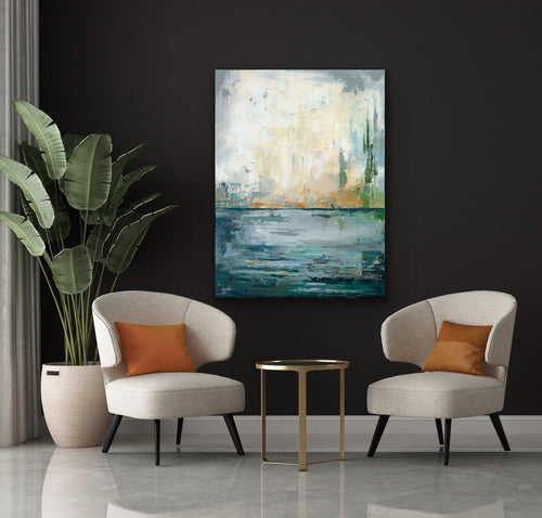 "Abstract: Lake Vibes" - Gallery Quality Print Wall Art
