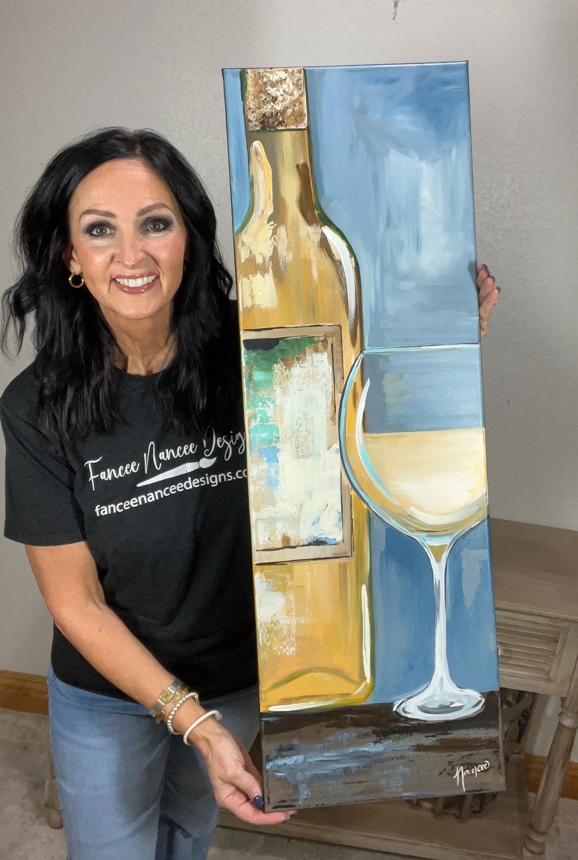 "White for Me!" ORIGINAL ART 12" x 36"